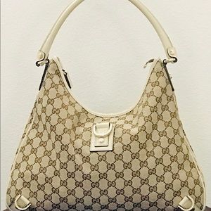 Gucci canvas Abbey Hobo D-Ring
